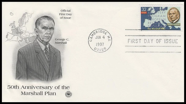 3141 / 32c The Marshall Plan 1997 PCS First Day Cover