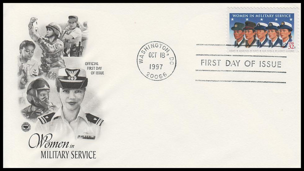 3174 / 32c Women in Military Service 1997 PCS First Day Cover