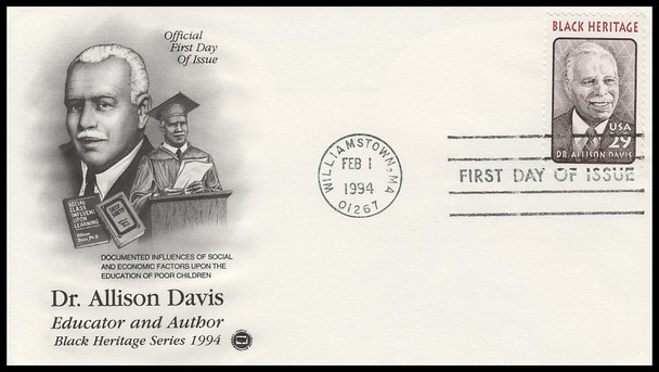2816 / 29c Dr. Allison Davis : Black Heritage 1994 PCS First Day Cover