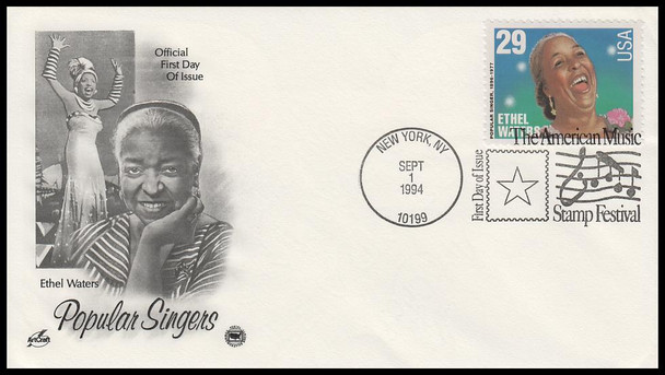 2849 - 2853 / 29c Popular Singers 1994 Set of 3 PCS First Day Covers