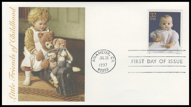 3151a-o / 32c Classic American Dolls Set of 15 Fleetwood 1997 FDCs