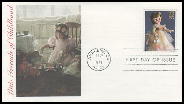 3151a-o / 32c Classic American Dolls Set of 15 Fleetwood 1997 FDCs