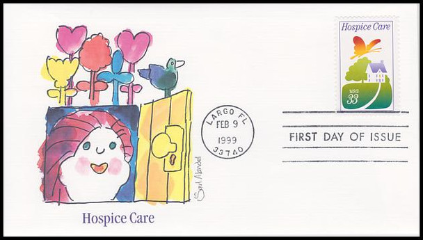 3276 / 33c Hospice Care 1999 Fleetwood First Day Cover