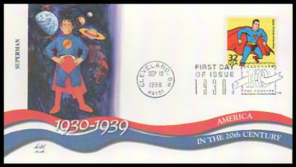 3185a-o / 32c Celebrate The Century ( CTC ) 1930s Set of 15 Fleetwood 1998 First Day Covers