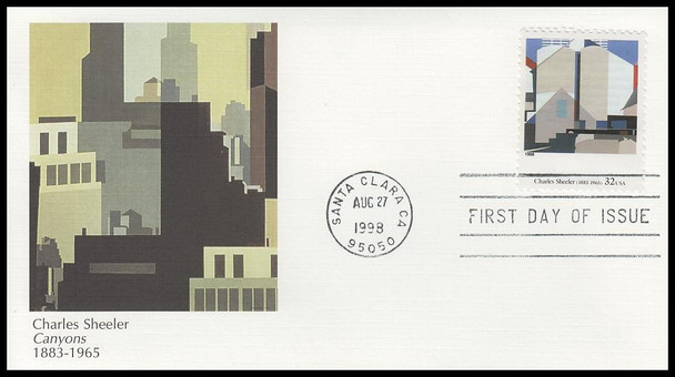 3236a-t / 33c Four Centuries of American Art Set of 20 Fleetwood 1998 FDCs
