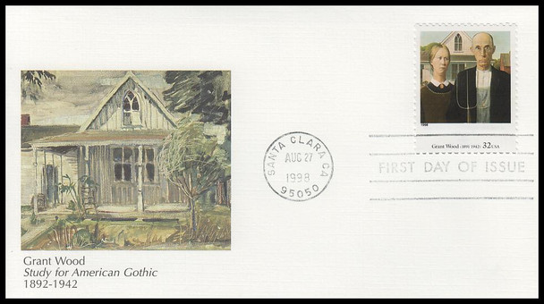 3236a-t / 33c Four Centuries of American Art Set of 20 Fleetwood 1998 FDCs