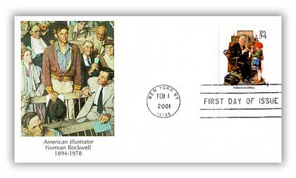 3502a-t / 34c American Illustrators Set of 20 Fleetwood 2001 FDCs