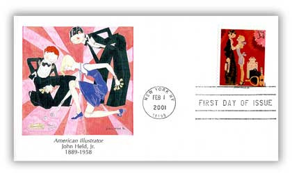 3502a-t / 34c American Illustrators Set of 20 Fleetwood 2001 FDCs