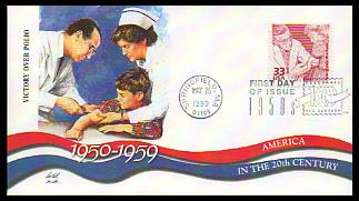 3187a-o / 33c Celebrate The Century ( CTC ) 1950s Set of 15 Fleetwood 1999 FDCs