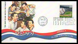 3187a-o / 33c Celebrate The Century ( CTC ) 1950s Set of 15 Fleetwood 1999 FDCs