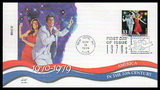 3189a-o / 33c Celebrate The Century ( CTC ) 1970s Set of 15 Fleetwood 1999 FDCs