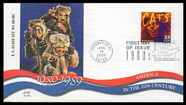 3190a-o 33c Celebrate The Century ( CTC ) 1980s Set of 15 Fleetwood 2000 FDCs