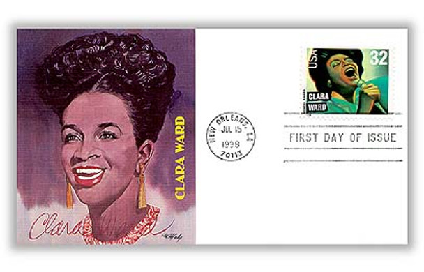 3216 - 3219 / 32c Gospel Singers Set of 4 Fleetwood 1998 First Day Covers