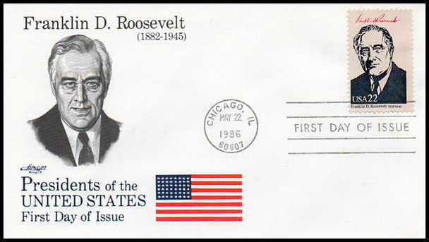 2216 - 2219 a - i / 22c Presidents Ameripex '86 Set of 36 Artmaster FDCs