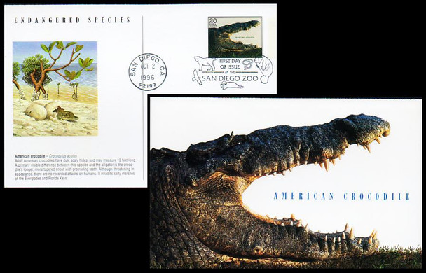 UX264 - UX278 / 20c Endangered Species Set of 15 Fleetwood 1996 First Day Cover Postal Cards