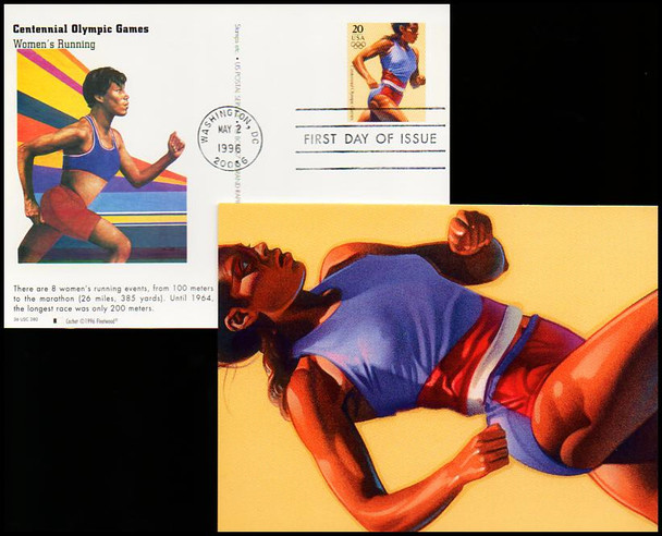 UX242 - UX261 / 20c Atlanta '96 Summer Olympics Set of 20 Fleetwood 1996 Postal Cards FDCs