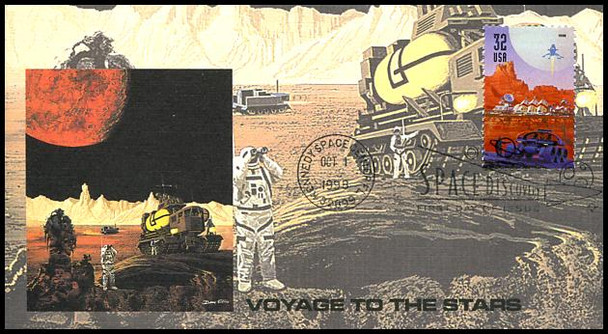 3238 - 3242 /  32c Space Discovery Set of 5 Fleetwood 1998 FDC