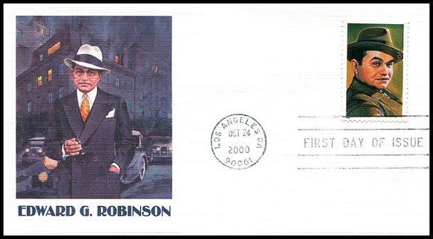 3446 / 33c Edward G. Robinson : Legends of Hollywood Series Fleetwood 2000 First Day Cover
