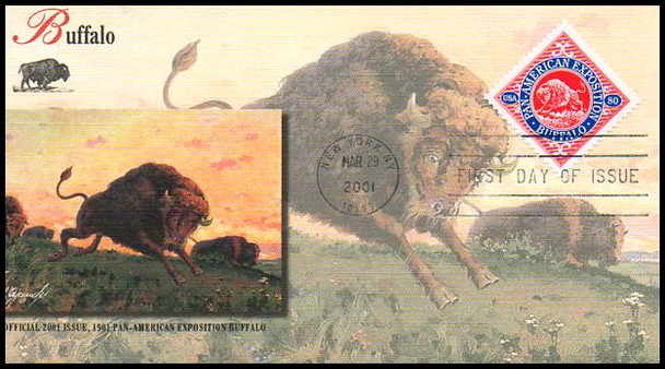 3505a - d / Pan - American Inverts Souvenir Sheet Singles Set of 4 Fleetwood 2001 FDCs