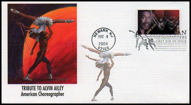 3840 - 3843 / 37c American Choreographers PSA Set of 4 Fleetwood 2004 First Day Covers