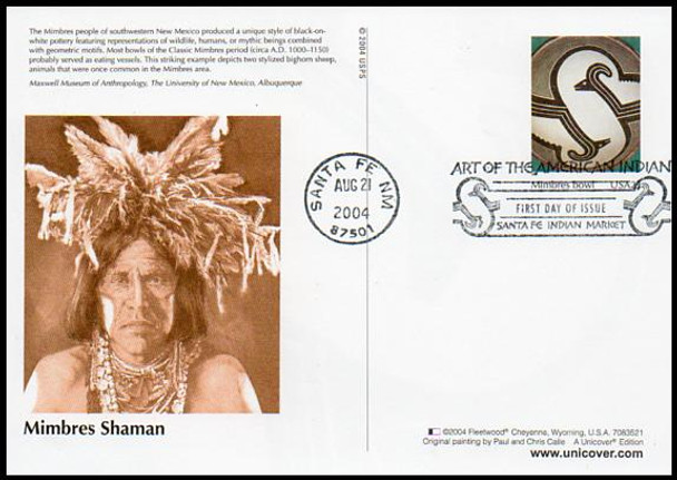UX411 - UX420 / 23c Art of the American Indian Set of 10 Fleetwood 2004 Postal Card FDCS