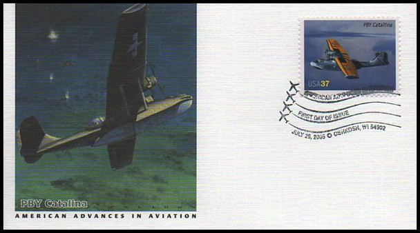 3916 - 3925 / 37c Advances in Aviation ( Oshkosh, WI Postmark ) Set of 10 Fleetwood 2005 First Day Covers