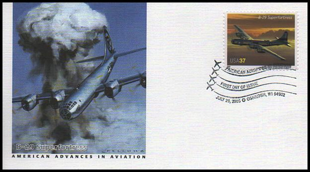 3916 - 3925 / 37c Advances in Aviation ( Oshkosh, WI Postmark ) Set of 10 Fleetwood 2005 First Day Covers