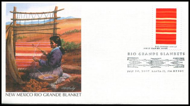 3926 - 3929 / 37c Rio Grande Blankets : American Treasures Series Set of 4 Fleetwood 2005 First Day Covers