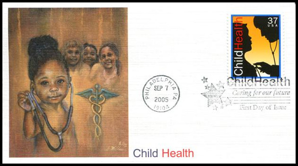 3938 / 37c Child Health 2005 Fleetwood FDC