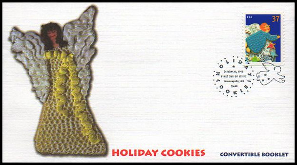 3953 - 3956 / 37c Holiday Cookies Minneapolis, MN Postmark Convertible Booklet Singles Set of 4 Fleetwood 2005 FDCs