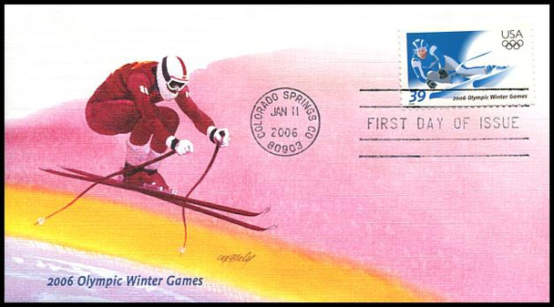 3995 / 39c Olympic Winter Games 2006 Fleetwood FDC