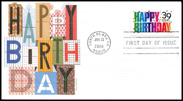 4079 / 39c Happy Birthday 2006 Fleetwood FDC