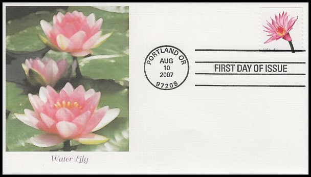 4166 - 4175 / 41c Beautiful Blooms Coil Singles Set of 10 Fleetwood 2007 FDCs
