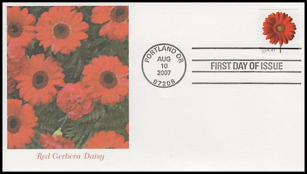 4176 - 4185 / 41c Beautiful Blooms Booklet Singles Set of 10 Fleetwood 2007 FDCs