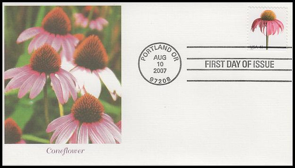 4176 - 4185 / 41c Beautiful Blooms Booklet Singles Set of 10 Fleetwood 2007 FDCs