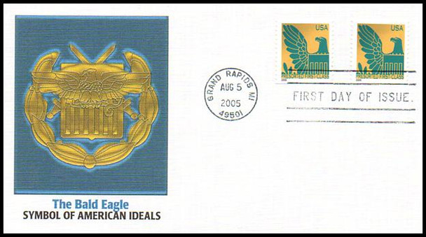 3792a - 3801b / Non-Denominated (25c) Presorted Eagle PSA Coil Set of 10 Fleetwood 2005 First Day Covers