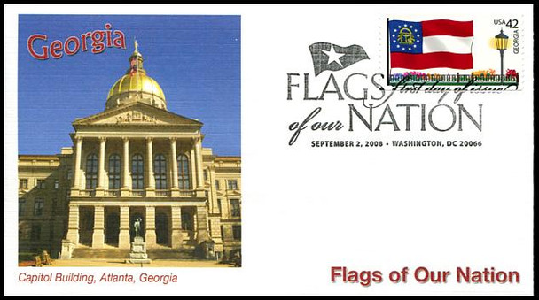 4283 - 4292 / 42c Flags of Our Nation Set of 10 PNC Fleetwood 2008 FDCs