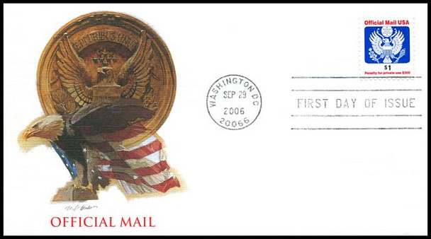 O161 / $1 Eagle Official Mail Fleetwood 2006 FDC