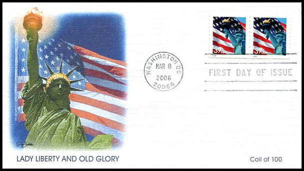 3979 / 39c Statue of Liberty and Flag Set of 3 Variations 2006 Fleetwood FDCs