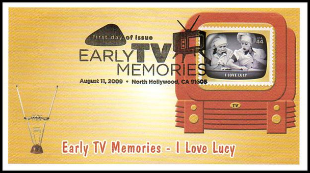 4414 a - t  / 44c Early TV Memories Set of 20 Fleetwood 2009 FDC