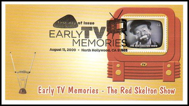 4414 a - t  / 44c Early TV Memories Set of 20 Fleetwood 2009 FDC