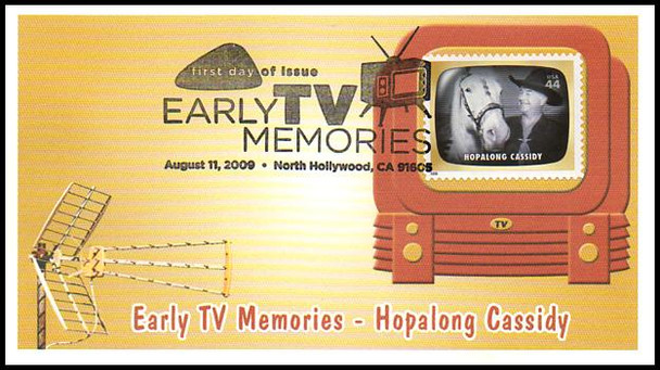 4414 a - t  / 44c Early TV Memories Set of 20 Fleetwood 2009 FDC