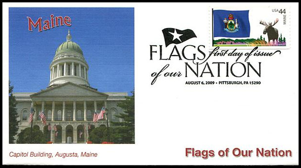 4293 - 4302 / 44c Flags of Our Nation with PNC Set of 10 Fleetwood 2009 FDCs