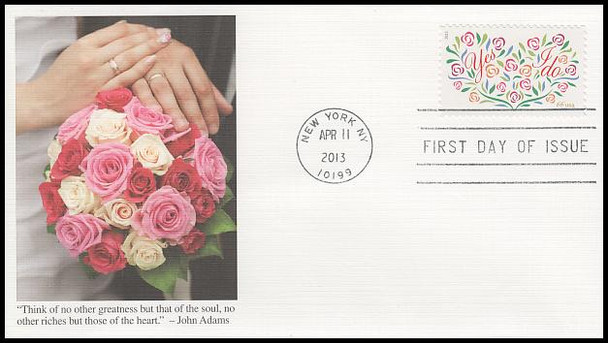 4765 / 66c Yes , I Do : Wedding Series 2013 Fleetwood First Day Cover