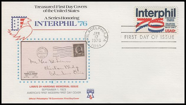 1632 / 13c Interphil ‘76 Set of 6 Fleetwood 1976 First Day Covers