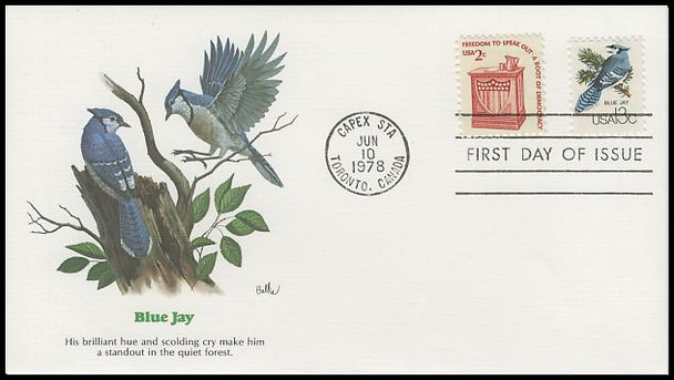 1757a - h / 13c CAPEX Wildlife Set of 8 Fleetwood 1978 First Day Covers