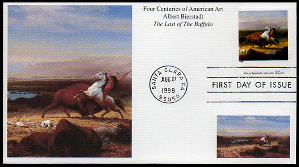 3236a-t / 32c Four Centuries of American Art  Set of 20 Mystic 1998 FDCs