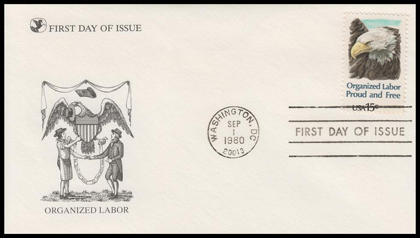 1831 / 15c Organized Labor AFL - CIO 1980 Reader's Digest FDC