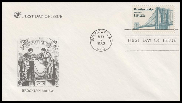 2041 / 20c Brooklyn Bridge 1983 Reader's Digest First Day Cover