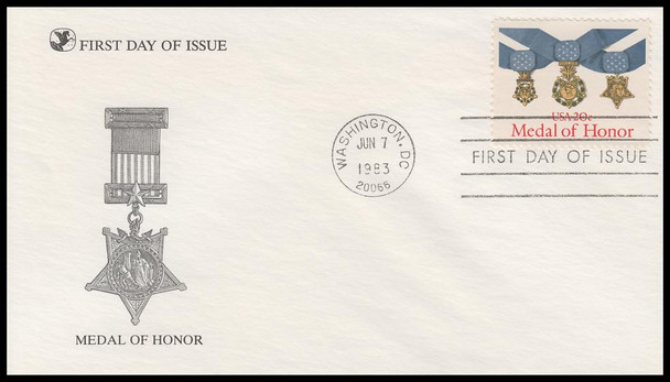 2045 / 20c Medal of Honor : Military Service Medal 1983 Reader's Digest FDC
